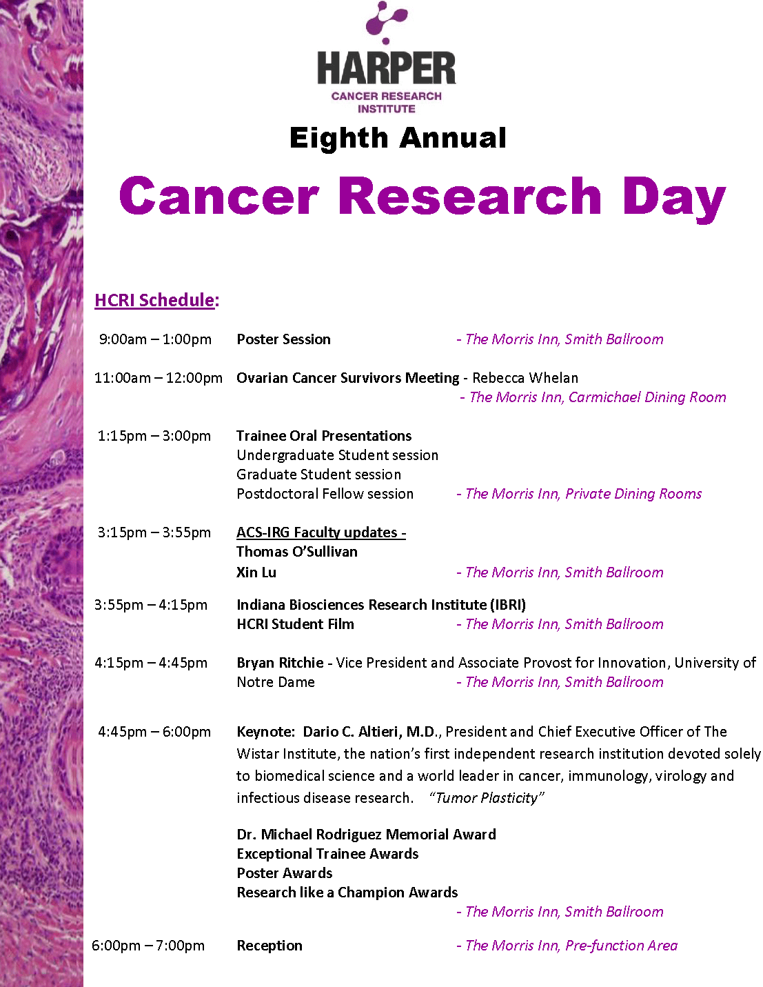 Research Day Schedule 2019 Hcri